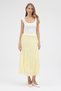 Crush Skirt with Wrinkle Effect and Elastic Waist