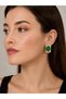 Green Color Square Model Vintage Women's Earrings - 2