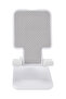 Phone Stand Adjustable Foldable 2-Stage Desktop Tablet Holder White - 2