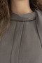 Foulard Collar Lyocell Tunic - Smoked - 3