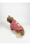Teddy Bear Printed Striped Dog T-Shirt Dog Sweater Dog Outfit - 3