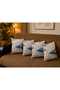 4-piece decorative throw pillow cover and runner set - 3