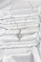 316L Steel Chain Silver Color Pole Star Model Zircon Stone Women's Necklace - 2