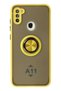 Aconcept Galaxy A11 Case Montreal Silicone Cover with Ring (14631) - Yellow