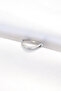 Flat Silver Color Adjustable Ring