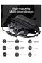 Unisex Small Cross Body Waist Pouch with Adjustable Buckle PU Coated Watter Resistant Shoulder bag for Men and Women on Travel Hiking, YB00043, Black - 4