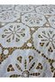 Perforated Floral Motif Scallop Lace Fabric (Width: 135 cm) – Black & White Color Options Available - 3