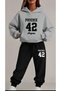 Unisex Character Hooded Sweatshirt Set - Face and All-Over Surface Printed, Comfortable Lace-Up Hoodie