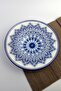 Porcelain Pasta Plate 27 cm Deep Plate Blue 01m