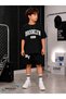 Summer Brooklyn Usa Ny Letter Printed Boys Shorts T-Shirt Set