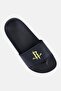 Kids Boy Houston Rockets Gold Slip On Slides, Black - 4