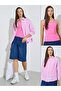 Pack of 2- Pink Striped Relaxed Shirt and Tank Set