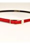 Elegantly Designed Thin 1 cm Women's Belt with Minimal Buckle, Compatible with Trousers, Jackets, Dresses, and Shirts - 3