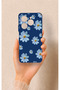 Tecno Spark 20 Pro Compatible Blue Daisy Patterned Silicone Case