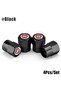 Fi̇at Logo Aluminum Coating 4 Pieces Valve Cover (Black) - 2