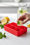 6-Chamber Silicone Ice Tray & Multi-Purpose Freezer and Freezer Organizer 11X16 cm - 5