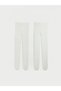 Rmz Gi̇yi̇m Farkiyla Baby Girl Pantyhose 2-Pack - 2