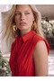 Trendlucky Waist-Slit Pleated Mini Shirt Dress - 2