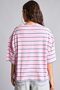100% Cotton Loose Fit Crew Neck Striped Short Sleeve T-Shirt I2415Ax26Au - 5