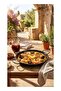 Easy Cooking Aluminium Non-Stick Baking Paella Pan with double Handle Black 30cm