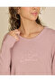 Girls Pink Jacquard Crew Neck Top - 4