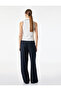 Button Detailed Sleeveless Polo Neck Knitwear Blouse - 4