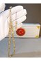 Gold Leaf Plated Airplane Glass Praying Beads