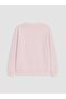 Xside Pink Minnie Mouse Embroidered Oversize Women's Sweatshirt - 7
