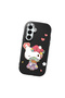 Samsung Galaxy A16 Compatible Case Camera Protector Black Silicone Couple Phone Case Kitty Pattern - 3