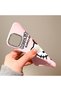 iPhone 13 Compatible Case Camera Protector Pink Silicone Couple Phone Case with Kitty Pattern - 4