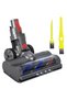 Brush heads for Dyson V15/V11/V10/V8/V7 vacuum cleaners, featuring 4 LED lights and a rotating brush head for hard floors, tile, and marble...