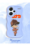 Redmi Note 13 Pro Plus 5g Compatible Case Camera Protector Blue Silicone Couple Phone Case Conan Pattern - 2