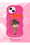 iPhone 14 Plus Compatible Case Camera Protector Red Silicone Couple Phone Case Conan Pattern - 2