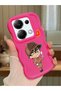 Poco M6 Pro 4g Compatible Case Camera Protector Red Silicone Couple Phone Case Conan Pattern