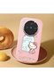 Vivo X300 Compatible Case Camera Protector Pink Silicone Couple Phone Case with Kitty Pattern - 2