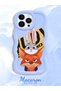 iPhone 13 Pro Max Compatible Case Camera Protector Blue Silicone Couple Phone Case Rabbit Pattern - 2
