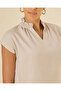 Women Beige Long Sleeve Casual Blouse - 4