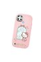 Realme C25Y Compatible Case Camera Protector Pink Silicone Couple Phone Case with Kitty Pattern - 3