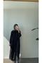 Long Muslin Tunic - Black - 2