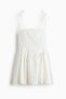 Embroidered flared-skirt dress - 5