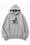 Green Butterfly Printed Hooded 2 Thread Threaded Sweatshirt