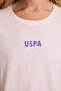 Women's Light Pink Crew Neck T-Shirt 50323530-Vr078 - 6