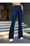Women's High Waist Wide Leg Denim Pants - 5