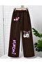 Kuromi Printed Wide Leg Sweatpants for Girls