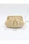 Women's Straw Chain Strap Clutch Bag - 5