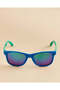Boys Blue And Green Wayfarer Sunglasses With Case - 3