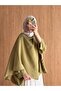 Women's Bat Sleeve Shawl Collar Hijab Shirt - 3