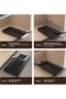 منظم أواني وقدور للمطبخ تحت الخزانة، قطعتان، حامل أغطية قدور منزلق ورف للمقالي، قابل للسحب C - 6