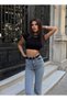 Premium Lycra-Free High Waist Relaxed Fit Wide Leg Denim Jeans Trousers - 3