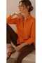 Women's Premium Quality Front-Pleated Asymmetrical Cut 100% Cotton Basic Shirt